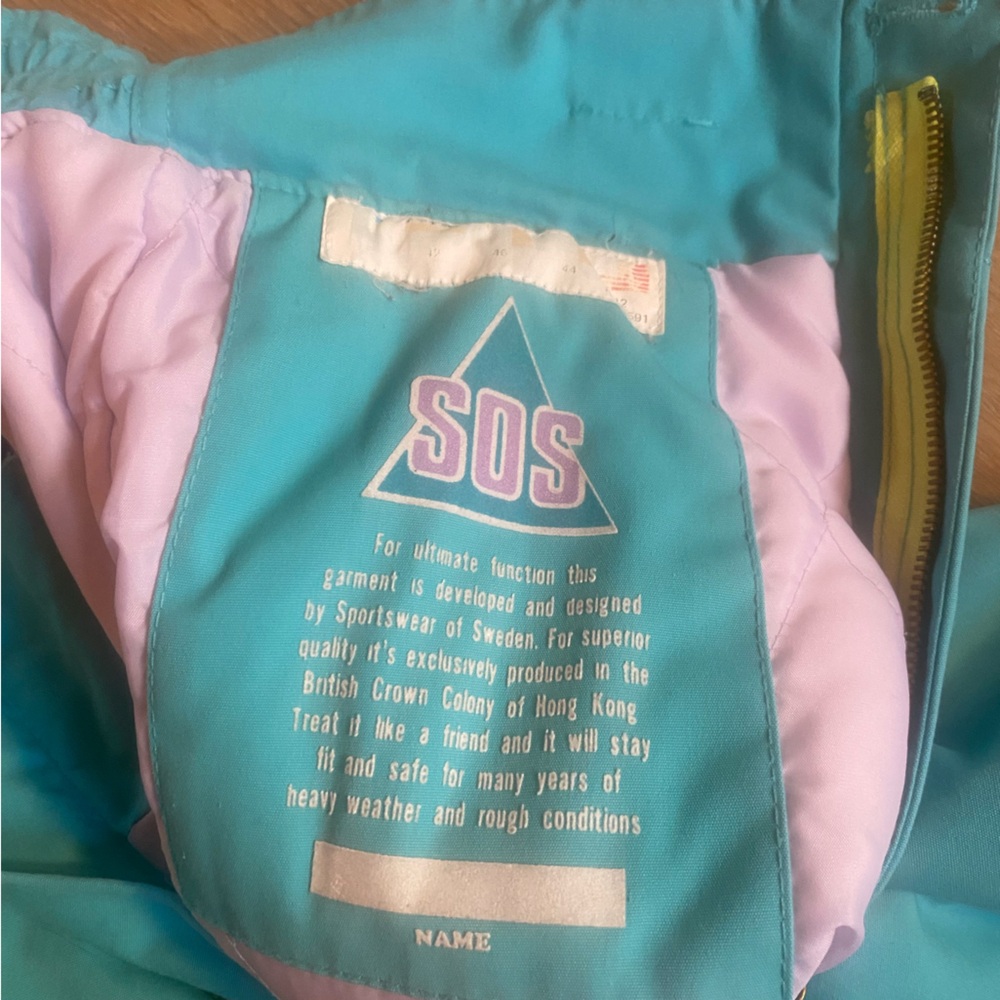 Bright Blue SOS Snow Pants - Picture 6 of 8